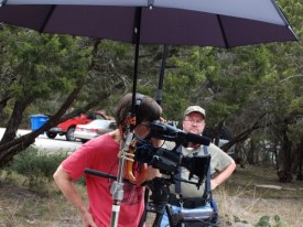 Rodger Marion and Jason Marion hope it does not rain